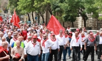 مدينة الناصرة تحيي يوم العمال العالمي الاول من ايار 